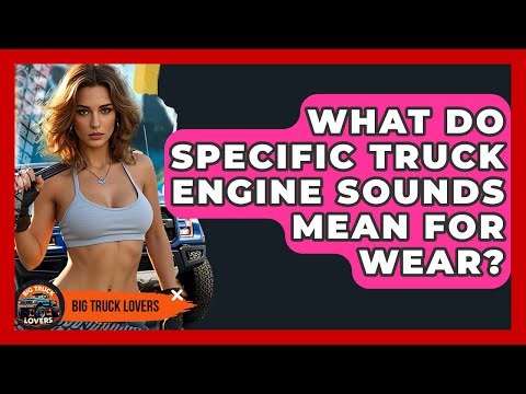 What Do Specific Truck Engine Sounds Mean For Wear? - Big Truck Lovers
