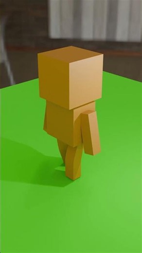 Backflip building blocks? Dolls! Blender creation on day 18 of restart #blender #shorts #blender