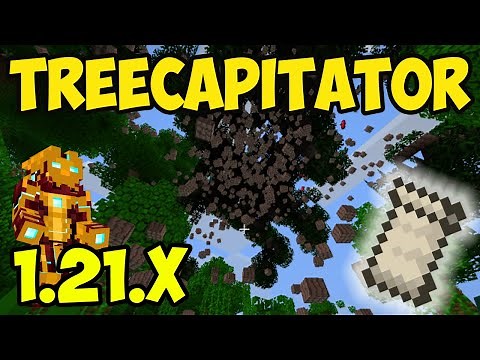 TREECAPITATOR MOD 1.21.10 minecraft (Fabric) - HOW TO USE Timber mod 1.21.10 (2025)