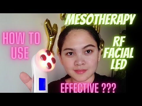 How to use the Mesotherapy Electroporation RF Radio Frequency Facial LED Device, Is it effective?