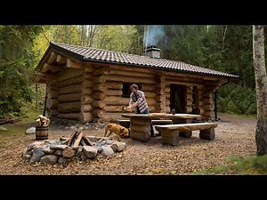 A Peaceful Life in a Handcrafted Forest Cabin