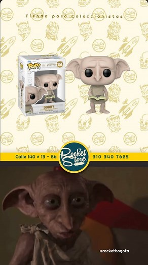 Funko Pop - Harry Potter Dobby $110.000 Rocket Store ><o> Tienda para Coleccionistas Calle 140 # 13 - 86 www.rocketstore.club | Rocket Store, Tienda para Coleccionistas