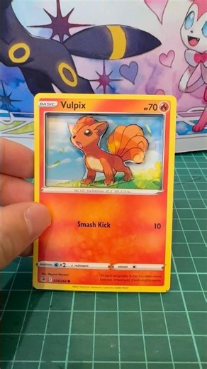 Vulpix Pokémon 3D Card #pokemon #pokemoncards #pokemontcg #vulpix #firetypepokemon #artist #arts