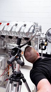 We spent precious hours at the Spintron in the Technology Centre this week. We tested several valves this week, measuring and recording the stress on multiple valve areas in our 4.9 Hemi and how that will affect seat pressure, stem strength, spring durability, tuning, and longevity. If you look closely, you can see the 10,000 RPM range you see from this flagship! More videos show the buildup to this stress test and the maintenance between runs for measurement. | Noonan Race Engineering