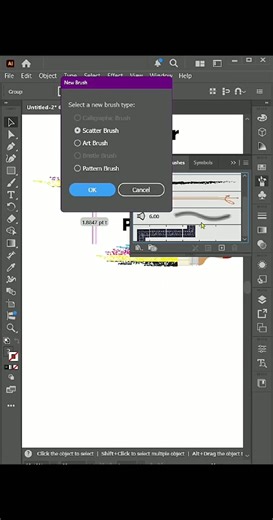 Magic of art brush in illustrator�� #design #illustrator | Graphics World