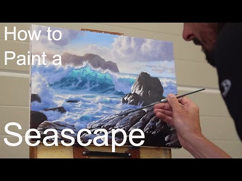 How to Paint a SEASCAPE - Painting Tutorial