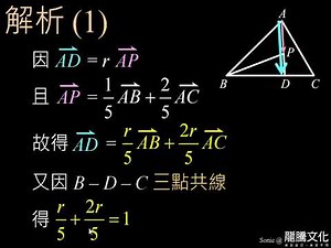 單元8 平面向量 習題15 動態解題
