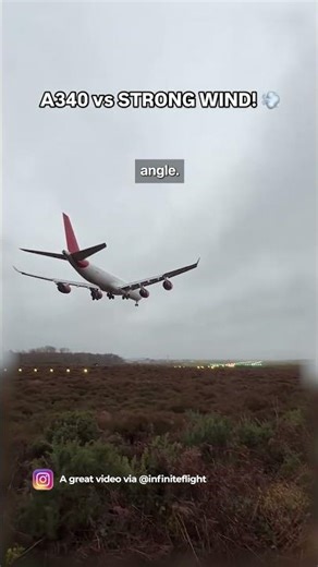 Brutal Bournemouth Buffeting! (Airbus A340-600 Fights Crazy Winds at Bournemouth)