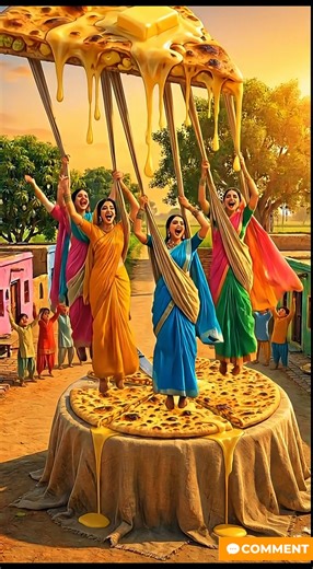 283K views · 4.1K reactions | Village Food Secret  Tiny Ladies Making a Giant Aloo paratha | New Food Recipes 2025 | Tiny Culture | Facebook