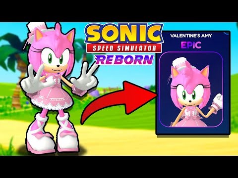 *CODE* How To Unlock Valentine Amy Skin! (Sonic Speed Simulator)