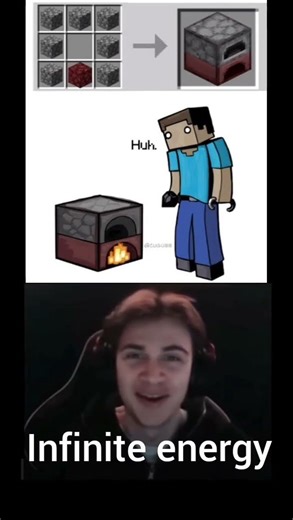 Minecraft infinite energy furnace #minecraft #minecraftgameplay