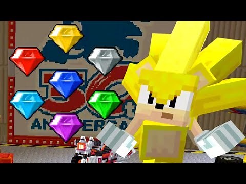 All Chaos Emeralds Locations & Super Sonic in Minecraft Sonic DLC