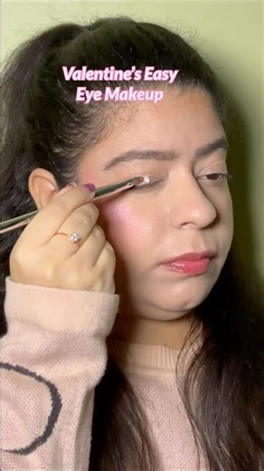 Soft Pink Valentine’s Eye Makeup | Beginner Friendly