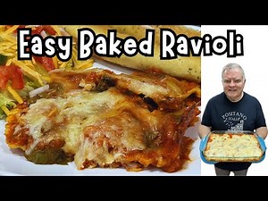Easy Baked Ravioli - A nice, hot dinner doesn’t get easier than this!