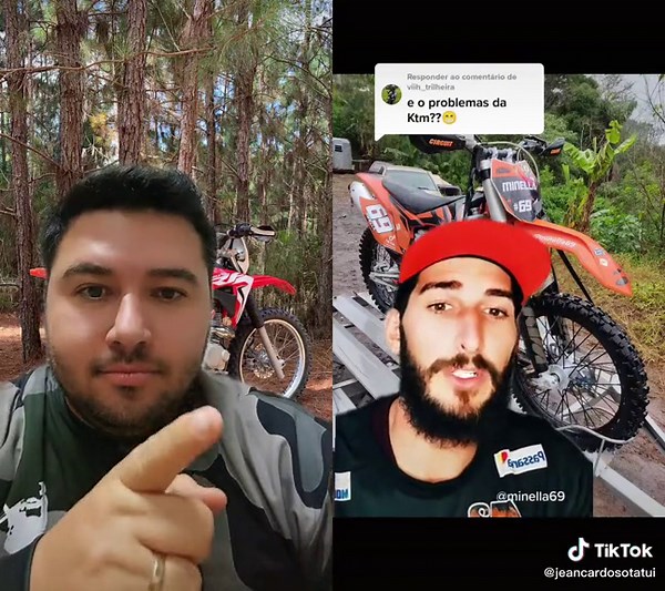 #dueto com @minella69 #minella69 #jeancardosotatui #ktm #crf