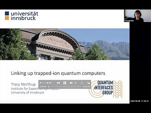 Linking up trapped-ion quantum computers, Tracy Northup, University of Innsbruck