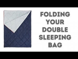 FOLDING YOUR SIZE DOUBLE SLEEPING BAG - Practical camping
