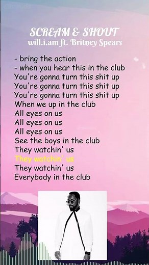 will.i.am ft. Britney Spears - Scream & Shout (Lyrics) #shorts