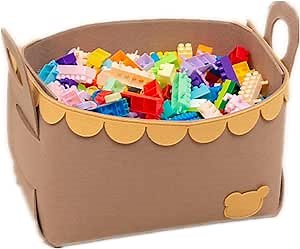 Storage Bins | Fabric Storage Baskets with Handles,Foldable Storage Baskets, Clothes, Toys, Blankets Organizers