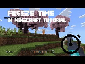 How to Freeze Time in Minecraft - Tutorial - Bedrock 1.21.44