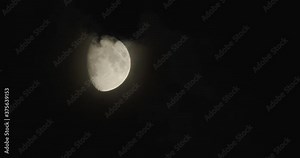 Clouds Passing Over Moon To Blackout