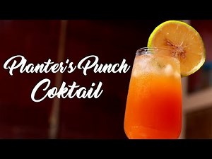 Planter's Punch Cocktail an Easy Making Homemade Refreshing Drink