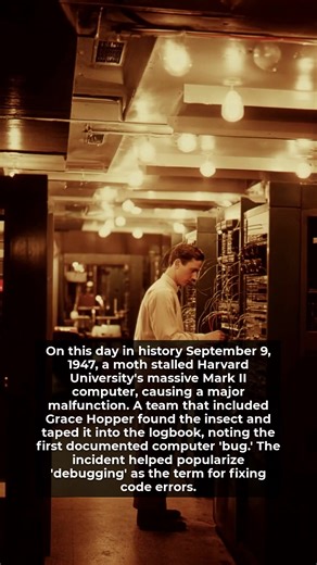 181K views · 5.9K reactions | On this day, a moth became the first computer bug ever recorded. | History Vault | Facebook