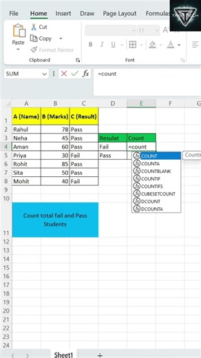 Countif formula trick _Every employee should know this #excelshorts #exceltricks