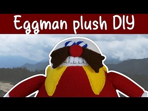 How to make Eggman plush toy? DIY Doctor Ivo Eggman Robotnik plushie tutorial(FREE Pattern) Tutorial
