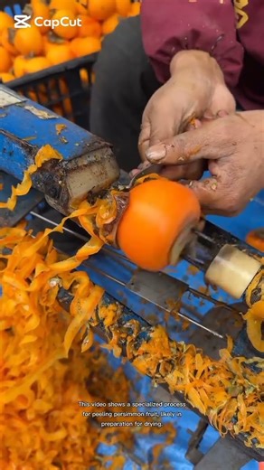 specialized process for peeling persimmon fruit,#shortsfeed