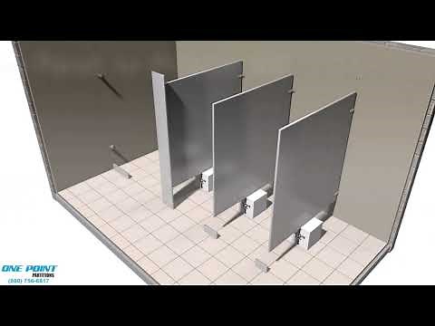 Bathroom Partition Installation of Stainless Steel 050921