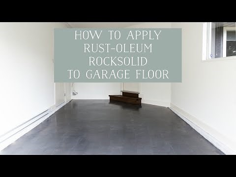 How to Apply Rust-oleum Rocksolid to Garage Floor