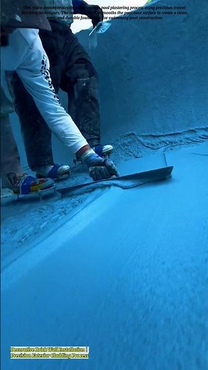 Ultra Smooth Pool Plastering Process | Precision Swimming Pool Base Finishing
