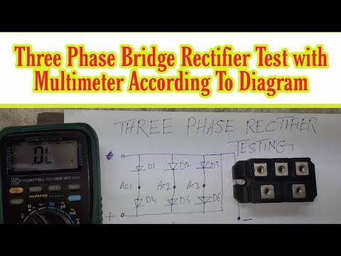 How to Test a 3 Phase Bridge Rectifier - According to a Diagram | VFD Repaing Lab