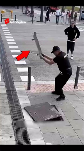 Officer ne gusse me skateboard tod diya! But why?🤔