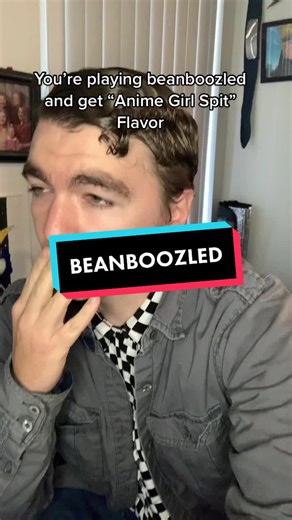 Kinda tastes like Detergent and Depression 💀 #anime #fyp #beanboozled