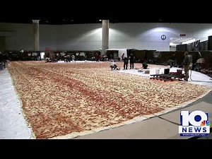 A look at the world's largest pizza