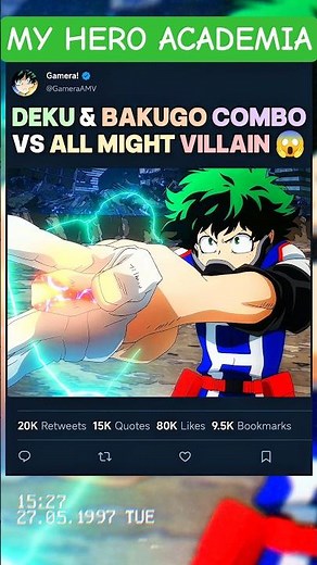 DEKU & BAKUGO COMBO vs ALL MIGHT VILLAIN 😱🥶 | #myheroacademia #edit #mha #amv #anime