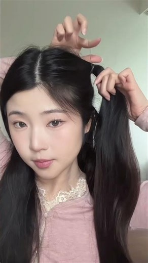 Aespa Karina and Lesserafim Sakura Bow Hair Tutorial !