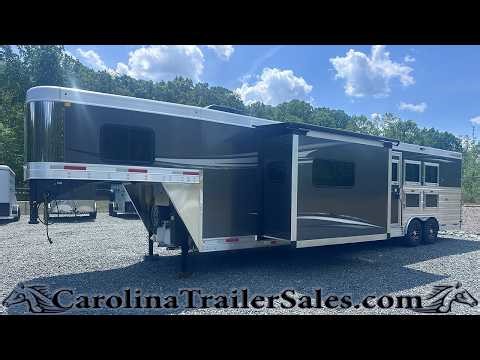 New 2026 Merhow 3 Horse with 16' LQ & Slide 8316-A RWS Stampede Tour