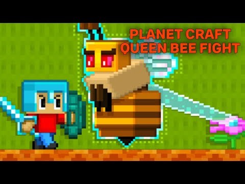 Planet Craft Queen Bee boss fight 🐝👑