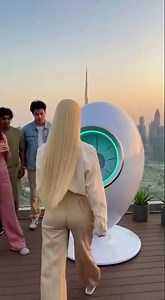Dubai’s AI SALON POD Will Blow Your Mind 😲🤖 Robot Salon Machine AI 3.0✂️ Future Grooming, Live! BLUE