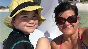 Mother and son saved after drifting out in the Gulf on giant inflatable swan