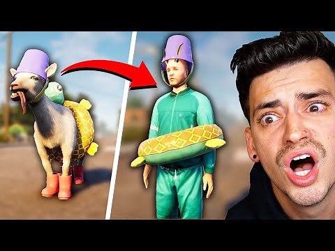 I Turned My GOAT INTO A HUMAN in Goat Simulator 3!