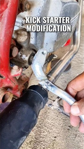 KICK STARTER LEVER MODIFICARIIN #motorcycle
