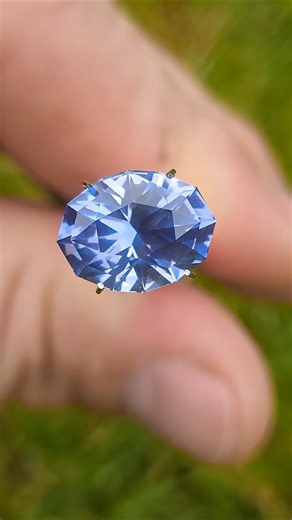I Cut a 7.1ct Blue Sapphire with 73 Facets 😳💎 (Watch This Shine!)