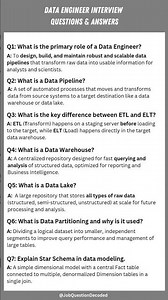 Data Engineer Interview Questions & Answers #viral