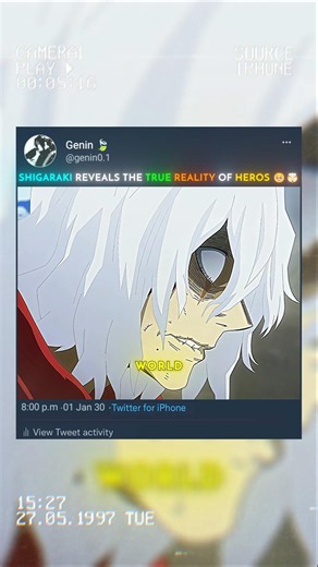 Shigaraki reveals the true reality of the Heros 🥶🥹#myheroacademia #edit #mha #amv #anime