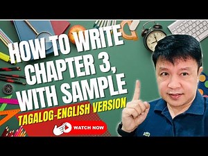 HOW TO WRITE CHAPTER 3, WITH SAMPLE