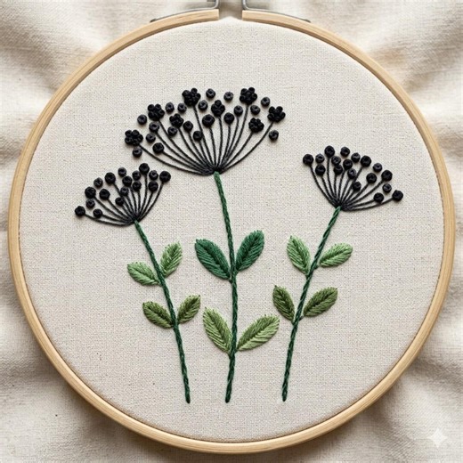 Dandelion Flower Hand Embroidery Pattern, Dandelion Hand Embroidery Design, Floral Dandelion Hand Embroidery PDF Download - Etsy